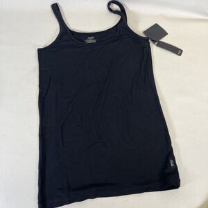 BeMe NYC Womens Shapewear Tank Top Black Compression Smoothing Camisole Slimming